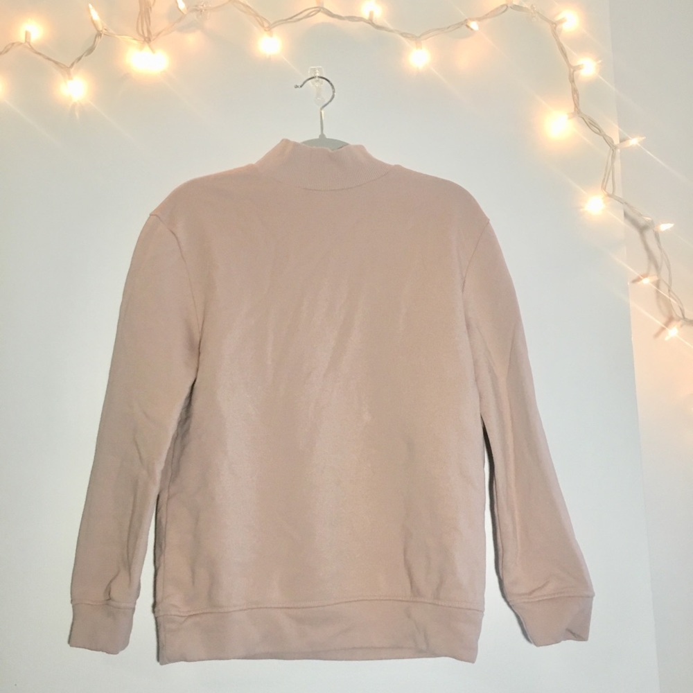 Pink Active Sweatshirt w/ Keyhole Back